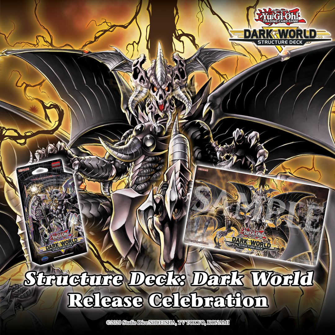 The Structure Deck: Dark World Release Celebration is happening this weekend! Join in on the Release Celebration from 12/3-12/11 at participating OTS to get exclusive prizes. #YuGiOhTCG More info: https://t.co/tefRgVbEaB The Structure Deck: Dark World Release Celebration is happening this weekend! Join in on the Release Celebration from 12/3-12/11 at participating OTS to get exclusive prizes. #YuGiOhTCG More info: https://t.co/tefRgVbEaB
