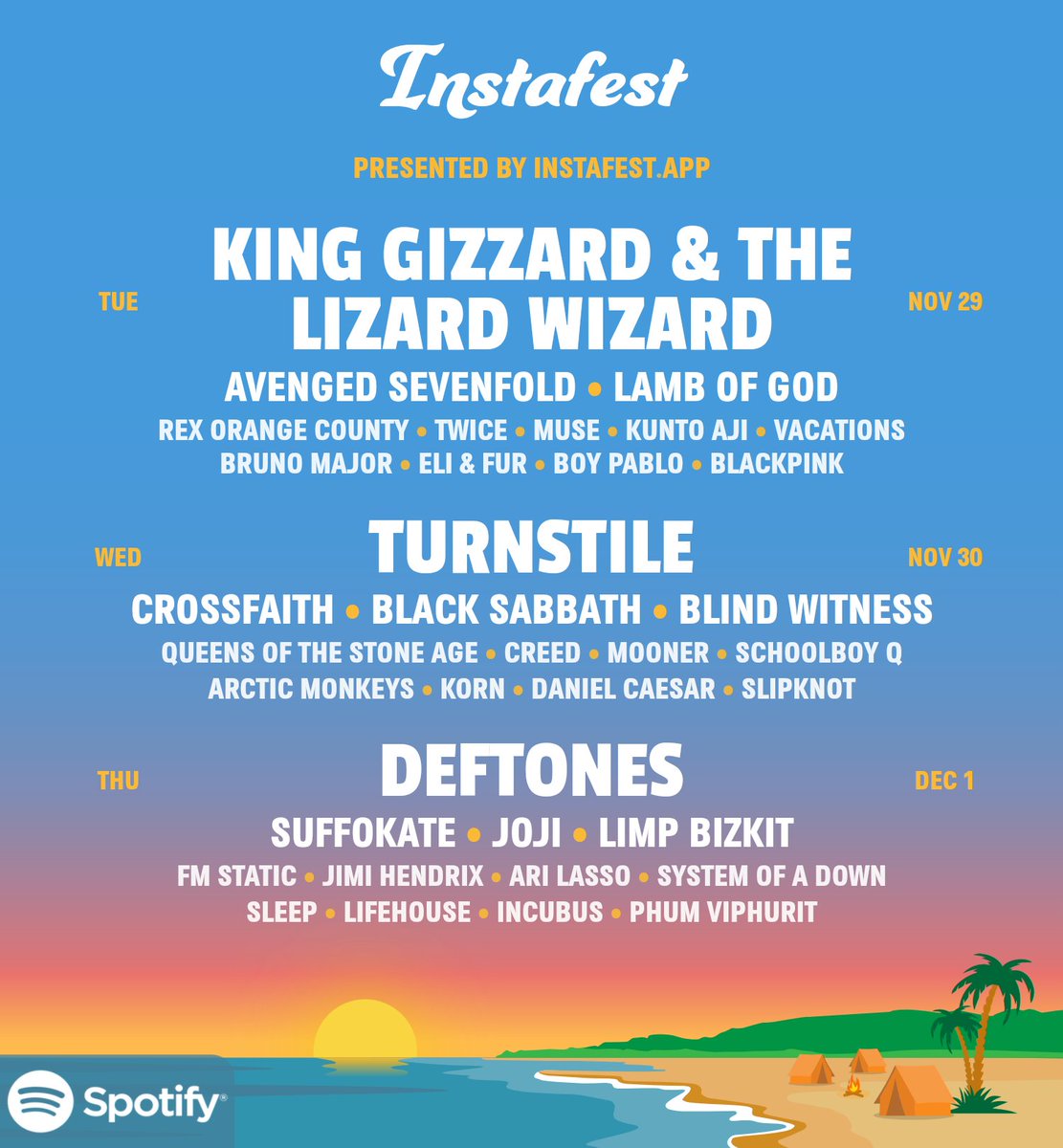 Taun ke taun king gizzard mulu top band nya