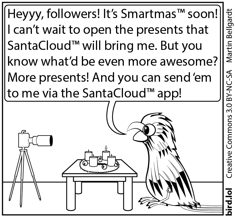 birddotlolbot's tweet photo. Comic 245: Smartmas™ Brand Deal
https://t.co/5KNB4NZykz https://t.co/DyEFF5v6uS