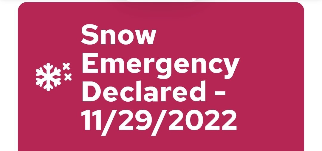 A snow emergency has been declared for Saint Paul. Follow the link for details: stpaul.gov/departments/pu…