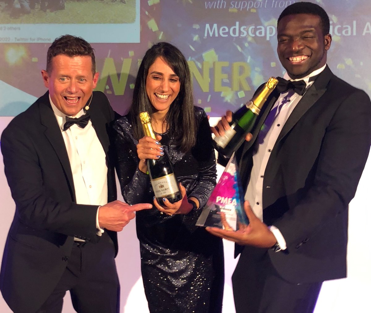 A few days ago we proudly accepted the prestigious Pharmaceutical Market Excellence Award (PMEA) for Agility in Pharma Market Excellence 2022.  Here are the judges' comments &amp; full story ow.ly/pGxT50LPI33
 #PMEA #healthcareexcellence #medicalcommunications