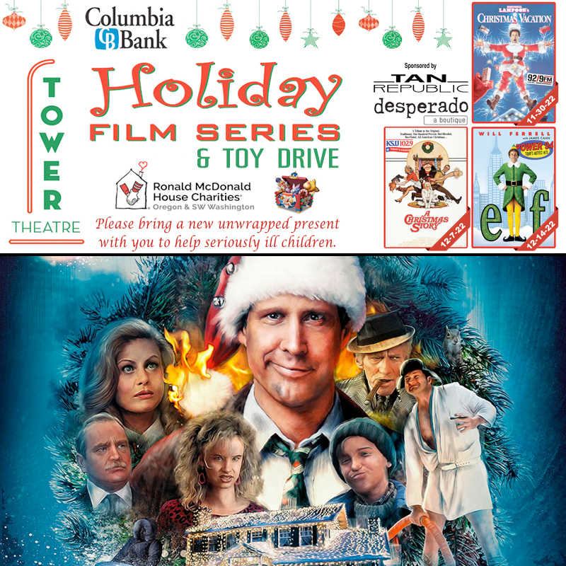 Power94's tweet photo. The Columbia Bank Holiday Film Series &amp; Toy Drive at the Tower Theatre with Desperado Boutique &amp; @TanRepublic  benefiting the Tower Theatre Foundation &amp; The Bend Ronald McDonald House gets started TOMORROW NIGHT with National Lampoon's Christmas Vacation!
https://t.co/zRENAUmLnV https://t.co/PM0AMxiJWL
