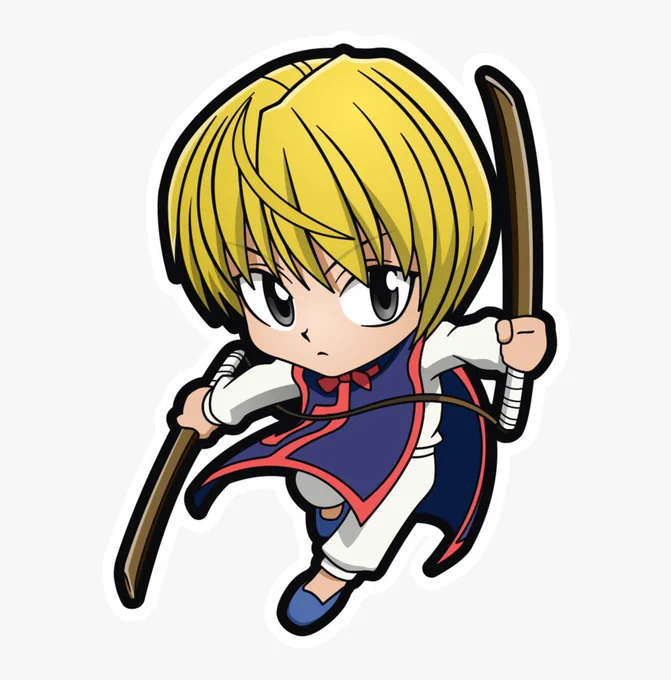 Love that kurapikas hunterpedia chibi has cat shaped eyes in comparison to the more round eyes. 