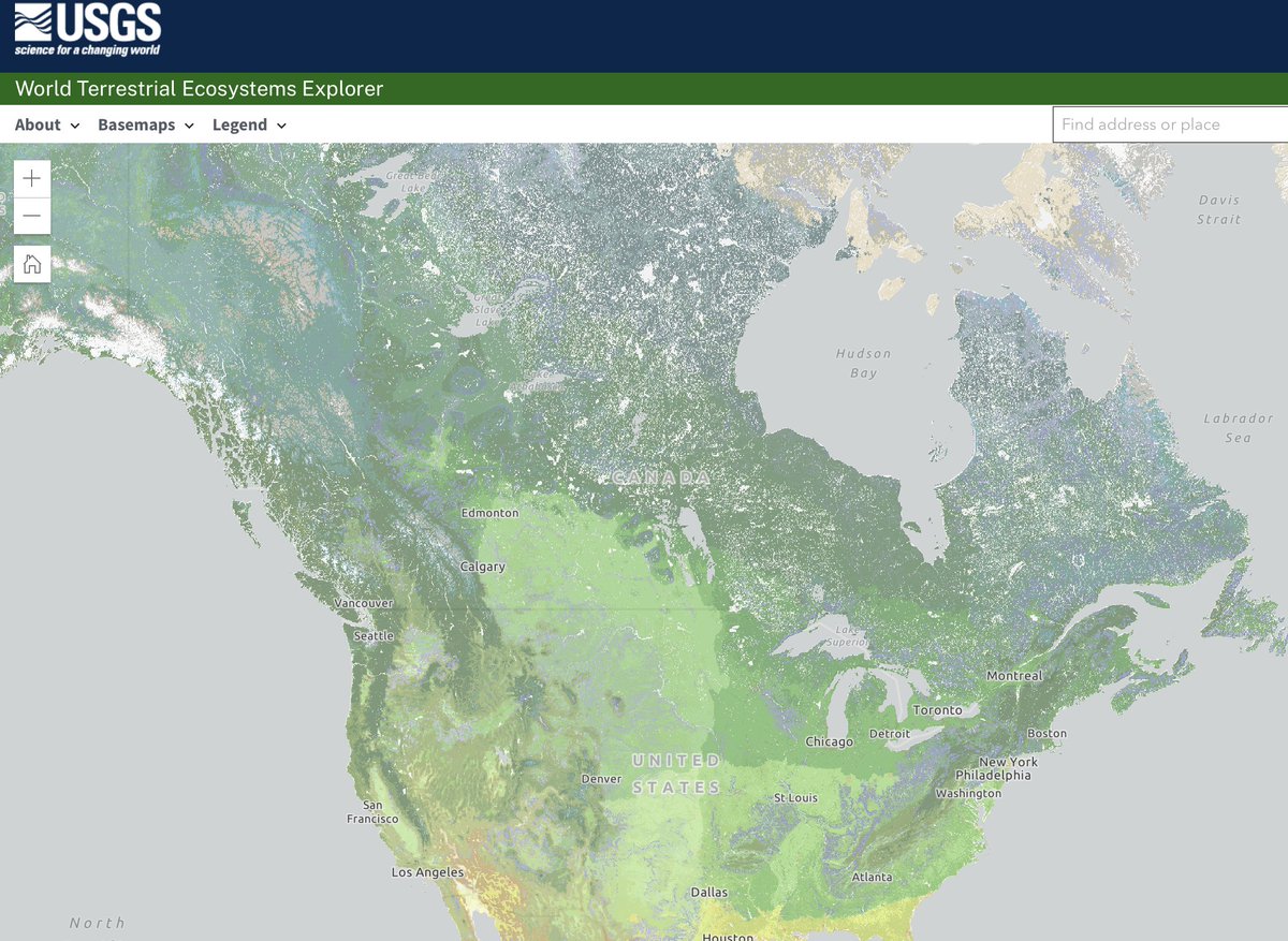 BEHOLD! The new World Terrestrial Ecosystem Explorer, a 1st-of-its-kind mapping of the distribution of global terrestrial ecosystems at a detailed spatial resolution (250 m), by @usgs, <a href="/Esri/">Esri</a>, and <a href="/j_a_mcgowan/">Jennifer McGowan</a>
+ <a href="/nature_org/">The Nature Conservancy</a> rmgsc.cr.usgs.gov/wtee/ cc <a href="/HugePossum/">Hugh Possingham</a> <a href="/walterjetz/">Walter  Jetz</a>