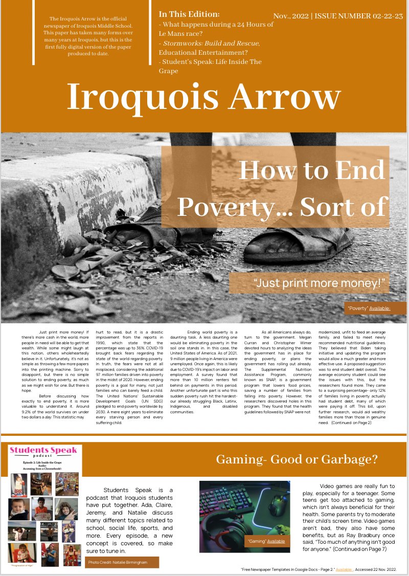 IroqMS's tweet photo. On deck... 2nd edition of the Iroquois Arrow 22-23 v.2, https://t.co/9nioucNrJA
@NiskayunaCSD 
@fadamo23 https://t.co/mnPQkQWkeL