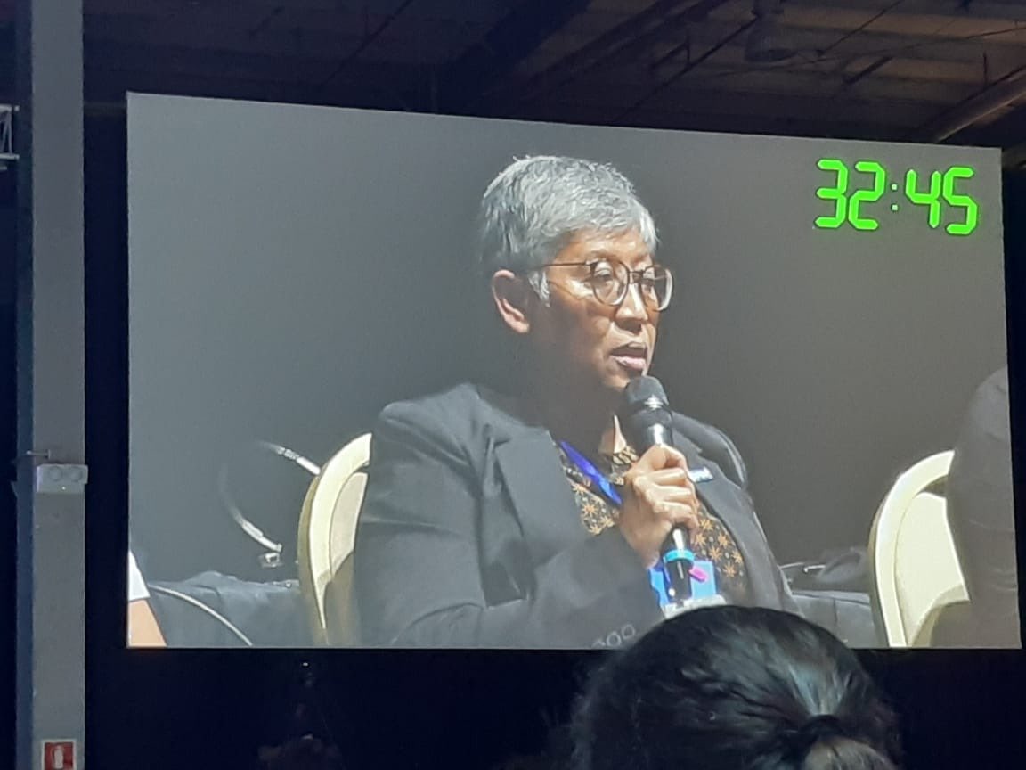 OlgaSperansk's tweet photo. #PlasticsTreaty needs to recognize that #recycling is only an excuse to make more plastics, @ismawati64 highlights at #INC1 Multistakeholder Forum @ToxicsFree @brkfreeplastic @soopajane #CircularEconomy #plasticadditives #fossilfuel #carbon https://t.co/y1F6h8ZQHl