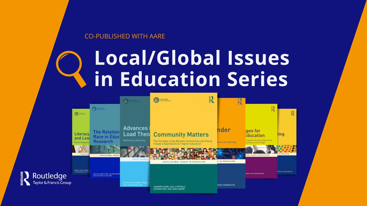 Routledge Education Books (@routledgeed) on Twitter photo How do you feel about the changes that education is going through?
Be sure to check out our Local/Global Issues in Education series which is co-published with @AustAssocResEd 👉bddy.me/3UgNAmG
<a href="/mckenzia/">Marcia McKenzie</a> <a href="/GFThommo/">Dr Beardface</a> <a href="/Jess_Gerrard/">Jessica Gerrard</a> #AARE2022 #EducationMatters How do you feel about the changes that education is going through?
Be sure to check out our Local/Global Issues in Education series which is co-published with @AustAssocResEd 👉bddy.me/3UgNAmG
<a href="/mckenzia/">Marcia McKenzie</a> <a href="/GFThommo/">Dr Beardface</a> <a href="/Jess_Gerrard/">Jessica Gerrard</a> #AARE2022 #EducationMatters