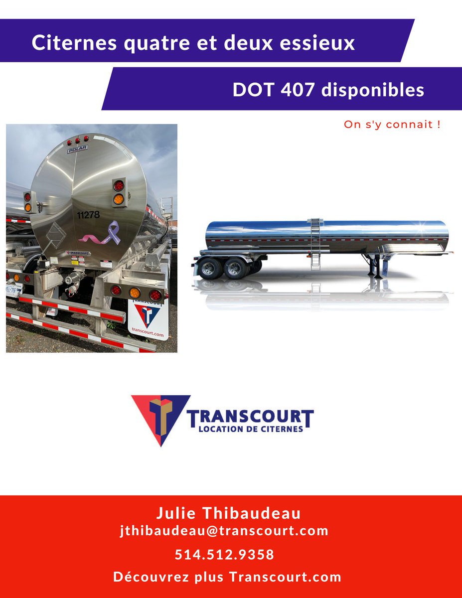 TranscourtTank's tweet photo. ALERTE! Équipement dans l’Est du Canada! Contacter Julie aujourd’hui pour plus d’informations!  #onsyconnait #deuxessieux #quatreessieux #citernes #appeleraujourdhui #estducanada #contacternous https://t.co/qPCKfCytGB
