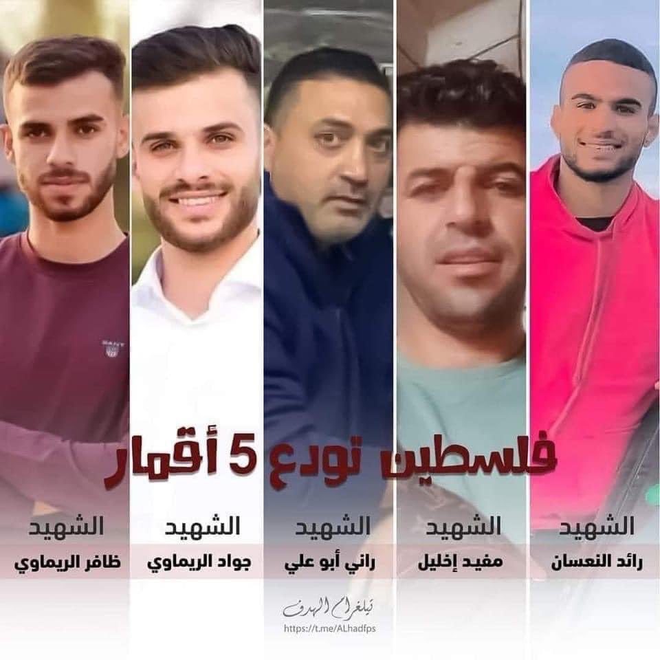 hzomlot's tweet photo. On the international day of solidarity with the Palestinian people, Israel murders five Palestinian youth!
Did you hear about it in the mainstream media? 
#PalestineDay https://t.co/NVUAok2NAu