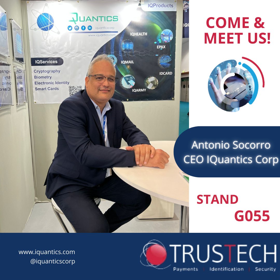 IquanticsCorp's tweet photo. IQuantics Corp is ready to welcome you, come and discover our products and solutions for security, identity, and Transport.
#paris #event #technology #identity https://t.co/TLCgZY2jIf