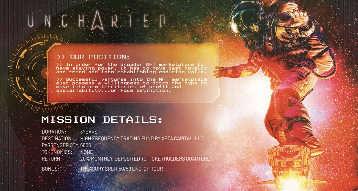 cryptotimebro's tweet image. Whitepaper is live 🚀
theuncharted.space/docs/bf39b4913…
If you have any questions for the team jump into our discord
discord.gg/themoov
#NFT