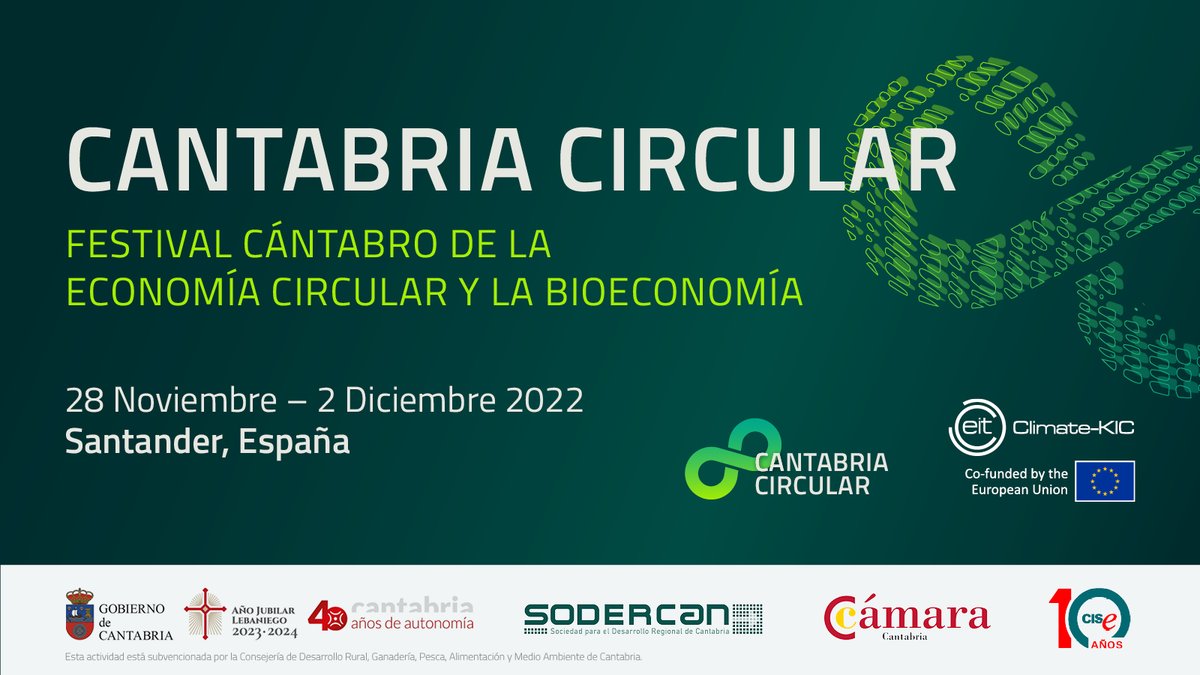 En el 2do día del #FestivalCántabro de la #EconomíaCircular y la #Bioeconomía, se estudiaron herramientas para la identificación de #desperdicios y exploración de estrategias para la captura de valor.
Mañana, 30 de noviembre, concluye este #Curso, pero la semana continua con más!