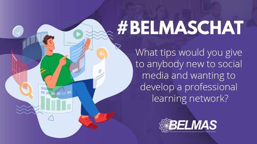 Q2. Now onto the next question! What tips would you give to anyone new to social media and wanting to develop a professional learning network? #belmaschat <a href="/BelmasOffice/">BELMAS</a>