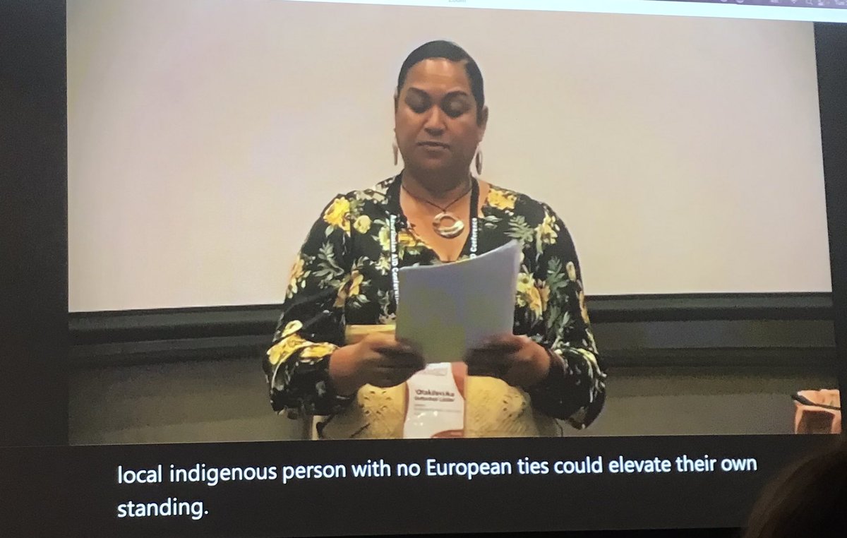 Such powerful words from <a href="/OfaGuttenbeil/">Guttenbeil Likiliki</a>, Director of <a href="/WCCCTonga/">WCCC Tonga</a>. 👏

The urgency of decolonising humanitarian aid and development was reinforced by Ofa emphasising the importance to shift from ‘power to not power over.’

#AAC2022