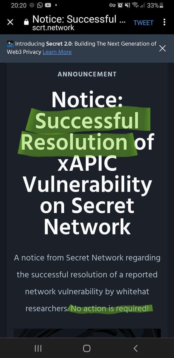 CollectingCones's tweet photo. People see this as FUD, what I see is.. $SCRT 🕵‍♂️ https://t.co/vfyRXAz447