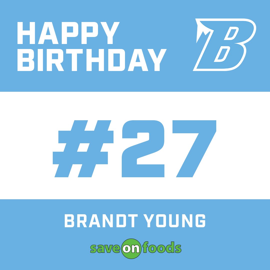 Join us in wishing Brandt Young a Happy Birthday!

Blues Birthdays are presented by <a href="/saveonfoods/">Save-On-Foods</a>