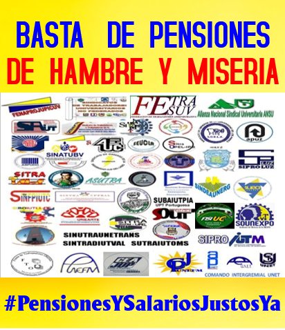 Los jubilados, pensionados y sobrevientes exigen pensiones salariales que dignifiquen sus condiciones de vida que les permitan cubrir sus gastos de alimentación, medicamentos y recreación...

#PensionesYSalariosJustosYa 

Basta de pensiones salariales de hambre y miseria