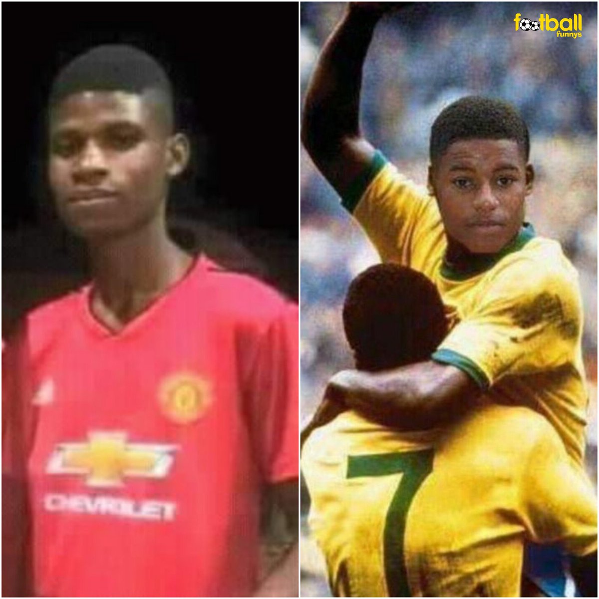 FootballFunnnys's tweet photo. Rashford for Manchester United vs Rashford for England. https://t.co/uN8RsG6zXA