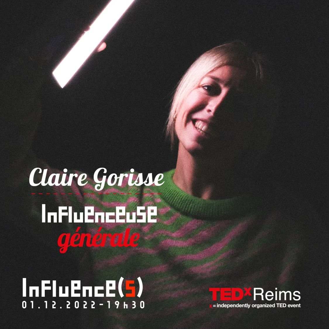 🔬<a href="/clairegorisse/">claire gorisse</a>🔬comédienne, animatrice, autrice sera notre radieuse maitresse de cérémonie 

Retrouvez là en direct et en streaming le 1er décembre au centre des congrès de #Reims et sur tedxreims.fr

📢Thème INFLUENCES

#tedxreims #reims #culture #artdevivre