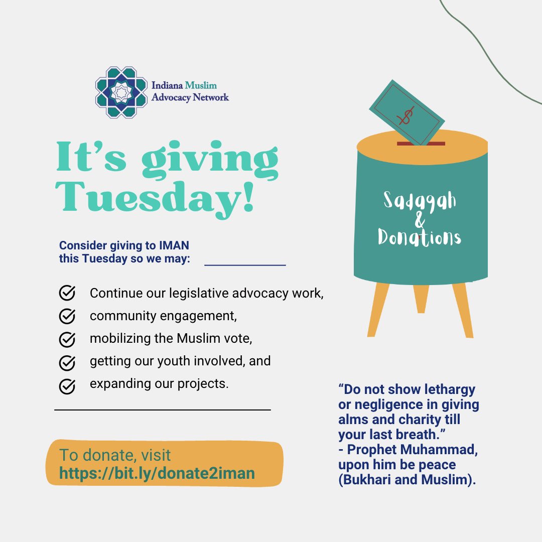 It’s #GivingTuesday 

Please consider giving to IMAN! To donate, visit bit.ly/donate2iman