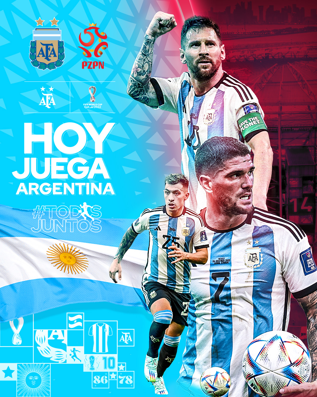 Selección Argentina on Twitter: "#Qatar2022 🗓 Grupo C - Fecha 3 ⚽ @ Argentina 🇦🇷 - #Polonia 🇵🇱 🕗 16.00 🏟 Estadio 974 👨‍⚖ Danny Makkelie (Países Bajos) 📝 https://t.co/ETbJhSEODO https://t.co/uBKdo3lKkd" / Twitter