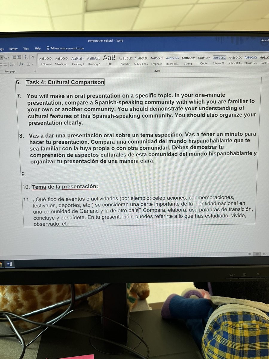 Ana Cecilia Mewa M.Ed (@ceciliamewa) on Twitter photo We continue to support #TELPAS by elaborating a Cultural comparison in Spanish 3 pre AP #collaboration #inquiry #writing #speaking #shelteredinstruction recording tomorrow <a href="/GISDWorldLang/">Garland ISD World Languages</a> <a href="/Bussey_Owlets/">Bussey Middle School</a> <a href="/SBurnettSI/">Simone Burnett</a> We continue to support #TELPAS by elaborating a Cultural comparison in Spanish 3 pre AP #collaboration #inquiry #writing #speaking #shelteredinstruction recording tomorrow <a href="/GISDWorldLang/">Garland ISD World Languages</a> <a href="/Bussey_Owlets/">Bussey Middle School</a> <a href="/SBurnettSI/">Simone Burnett</a>