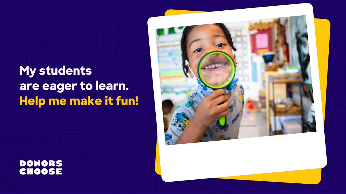 Check out my classroom on <a href="/DonorsChoose/">DonorsChoose</a>! I'd love your help to bring my project to life:  donorschoo.se/e/sVJCvJUlmvb via <a href="/donorschoose/">DonorsChoose</a> <a href="/HumbleISD/">Humble ISD</a> <a href="/HumbleISD_BBE/">Bear Branch Elem</a>