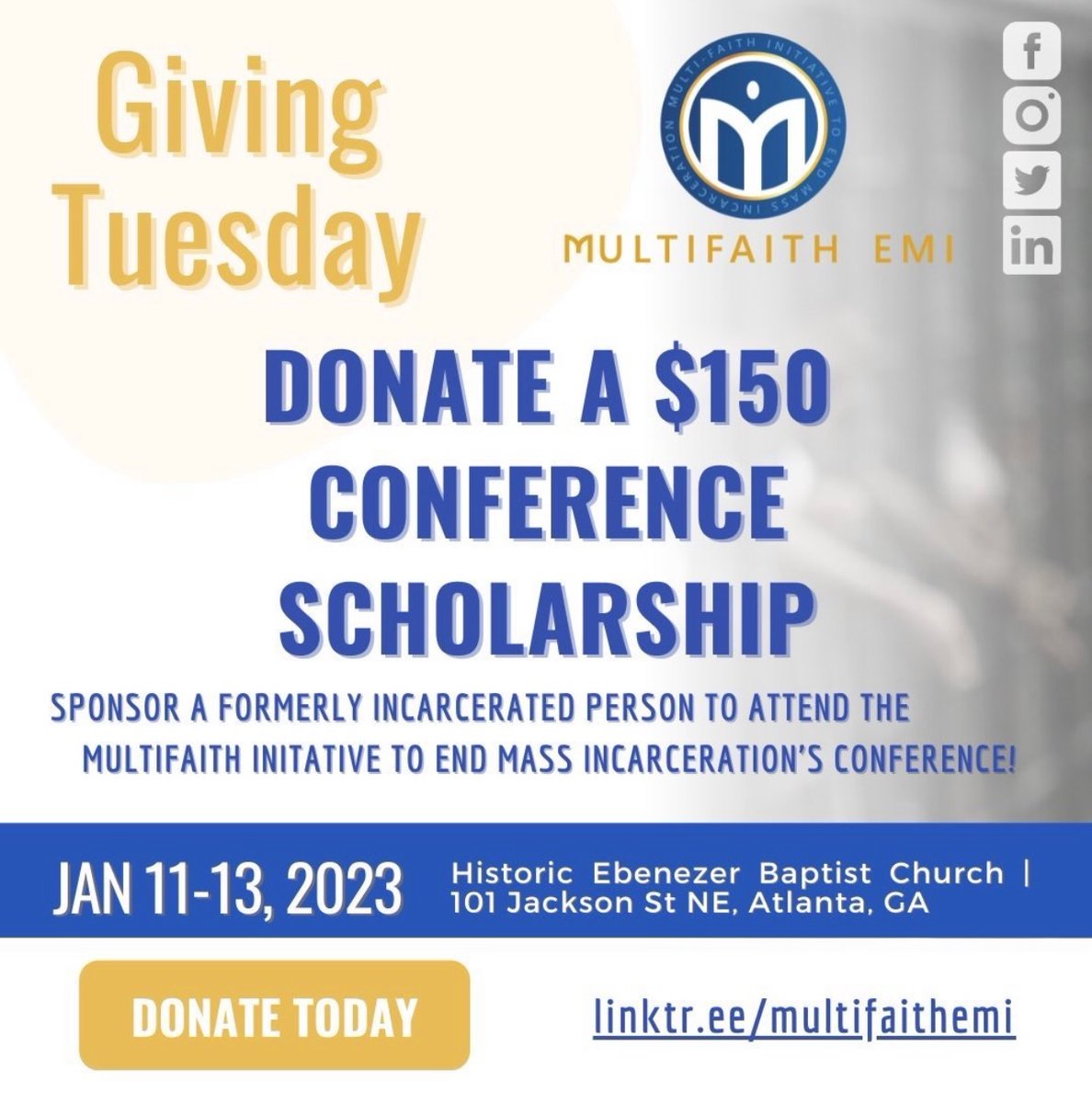 It’s Giving Tuesday! @multifaithemi #givingtuesday #multifaith <a href="/ebenezer_atl/">Ebenezer ATL</a>
