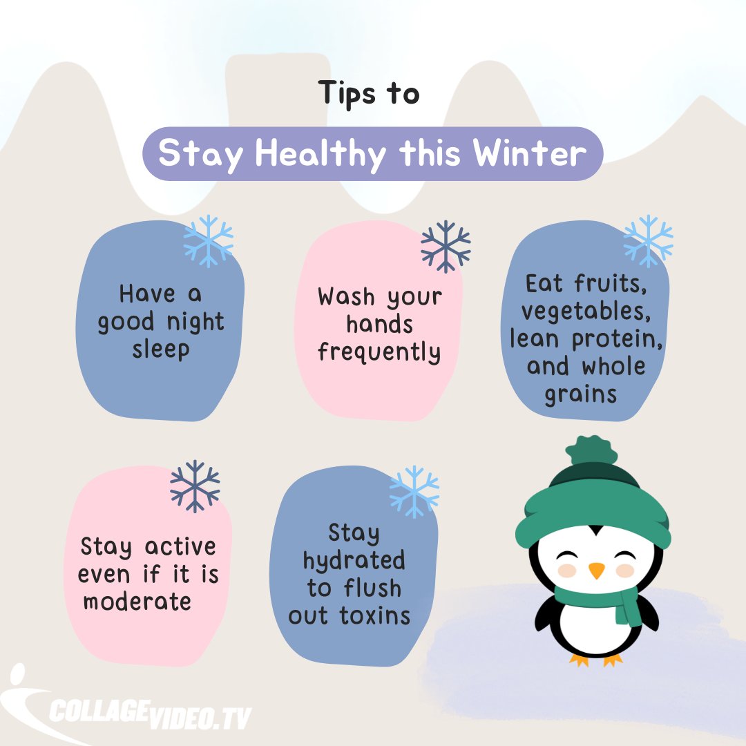 CollagevideoTV's tweet photo. Staying healthy isn't just about keeping fit! It's also important to take care of yourself, especially with cold and flu season coming with winter.

https://t.co/iHd60Ufunm

#HomeWorkout #healthylifestyle  #CollageTV #streaming 
#winterhealth https://t.co/ChvpHx2JgP