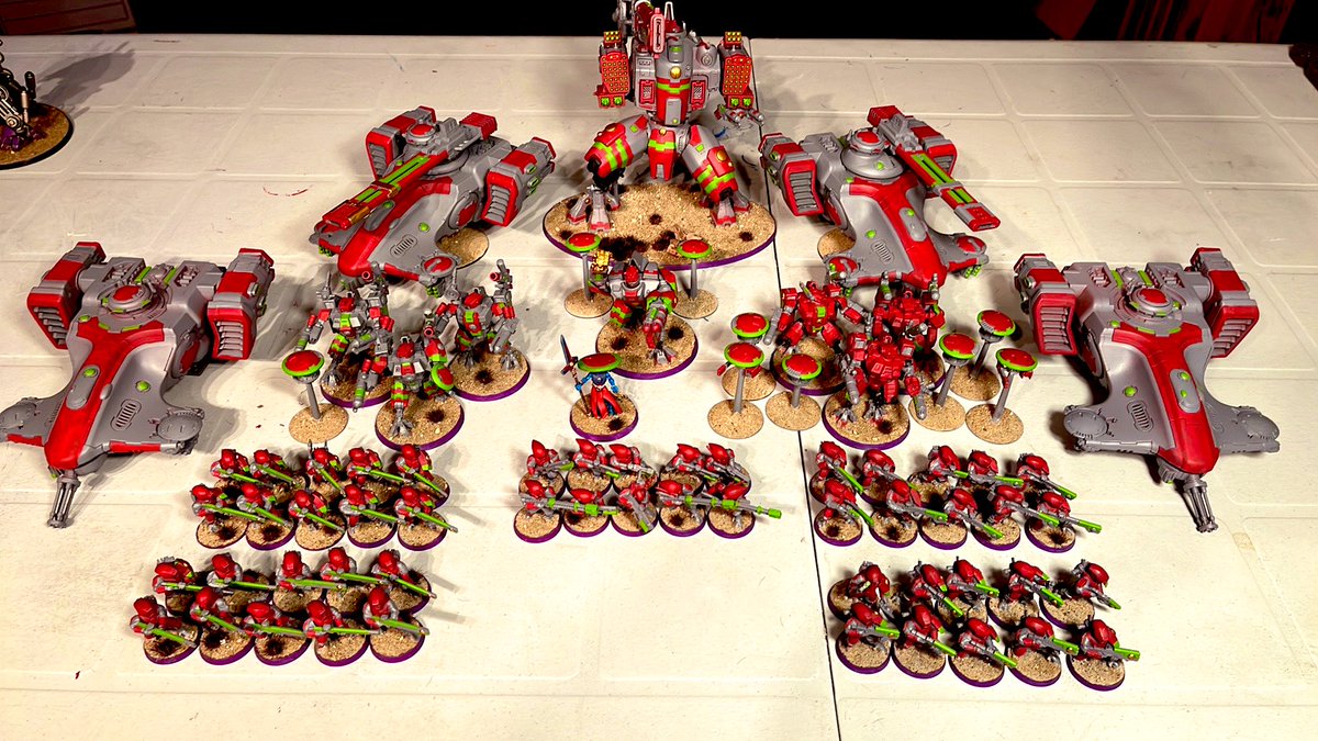 TheMightWarrior's tweet photo. @ThatBronzeGirl Always a good day to see a fellow tau player! Thought I’d throw over what I completed earlier this year for collection! https://t.co/BD6ygXi5lj