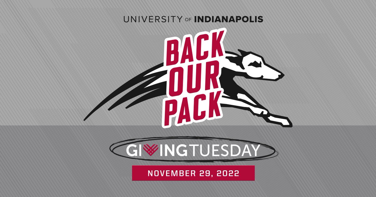 uindy's tweet photo. A generous alumnus has agreed to give $100 per donor to the UIndy Fund, up to $25,000. That means the impact of the next 250 #UIndy supporters will be increased by $100 each! #BackOurPack at https://t.co/pHp0W0ZzSk. #GivingTuesday https://t.co/UYSCKUvTtj