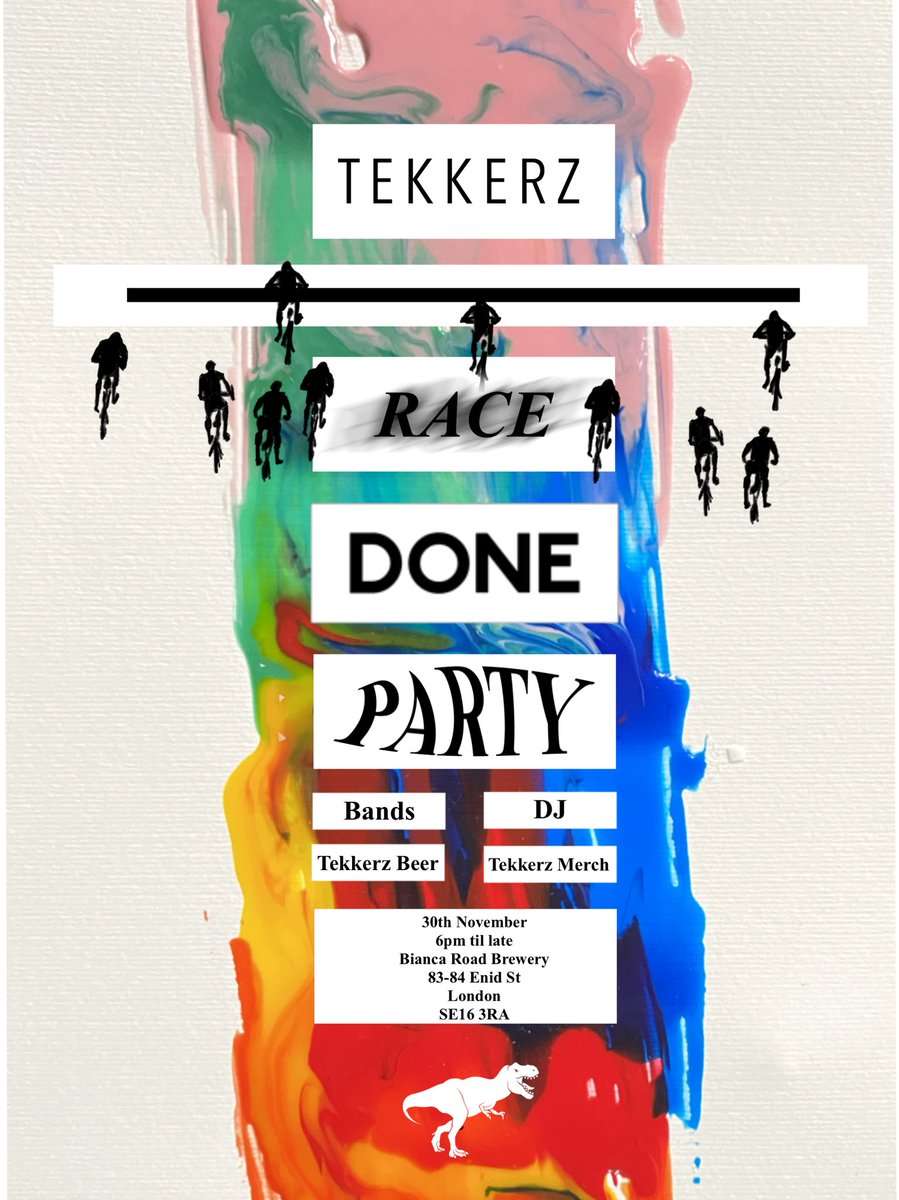 TEKKERZ (@tekkerzcc) on Twitter photo TEKKERZ off season party tomorrow.
At <a href="/biancaroad/">Bianca Road Brew Co</a> , Bermondsey from 6pm.
Beer, bands, djs, merch. TEKKERZ off season party tomorrow.
At <a href="/biancaroad/">Bianca Road Brew Co</a> , Bermondsey from 6pm.
Beer, bands, djs, merch.