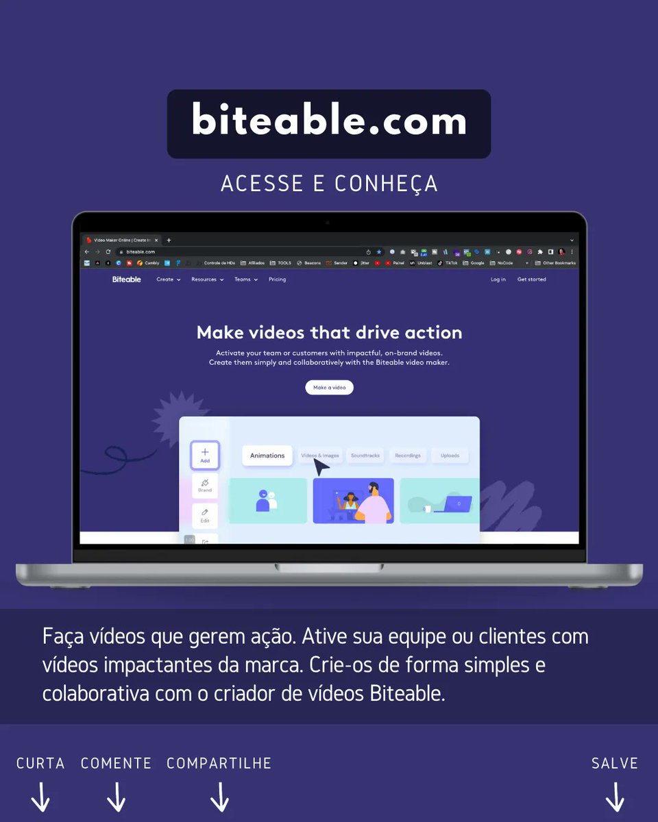 VlogTech4's tweet image. Faça vídeos que gerem ação. Crie-os de forma simples e colaborativa com o criador de vídeos Biteable

Acesse e conheça  🧑🏼‍💻
buff.ly/2NXeRt1 

#vlogtech #tecnologia #dicasdigitais #ferramentasdigitais #onlinehacks #onlinetools #websites #lifehacks #digitalmarketing
