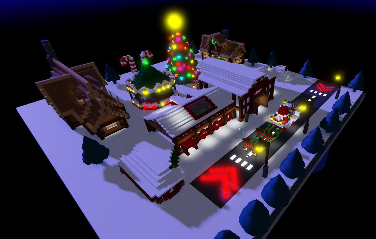 DynamiteDuchess's tweet photo. Trying to sort out the lighting on my @RoPetsGame Christmas build 🎄 Santa’s workshop is nearly ready to open 🎅 https://t.co/Jwio0TrpNq