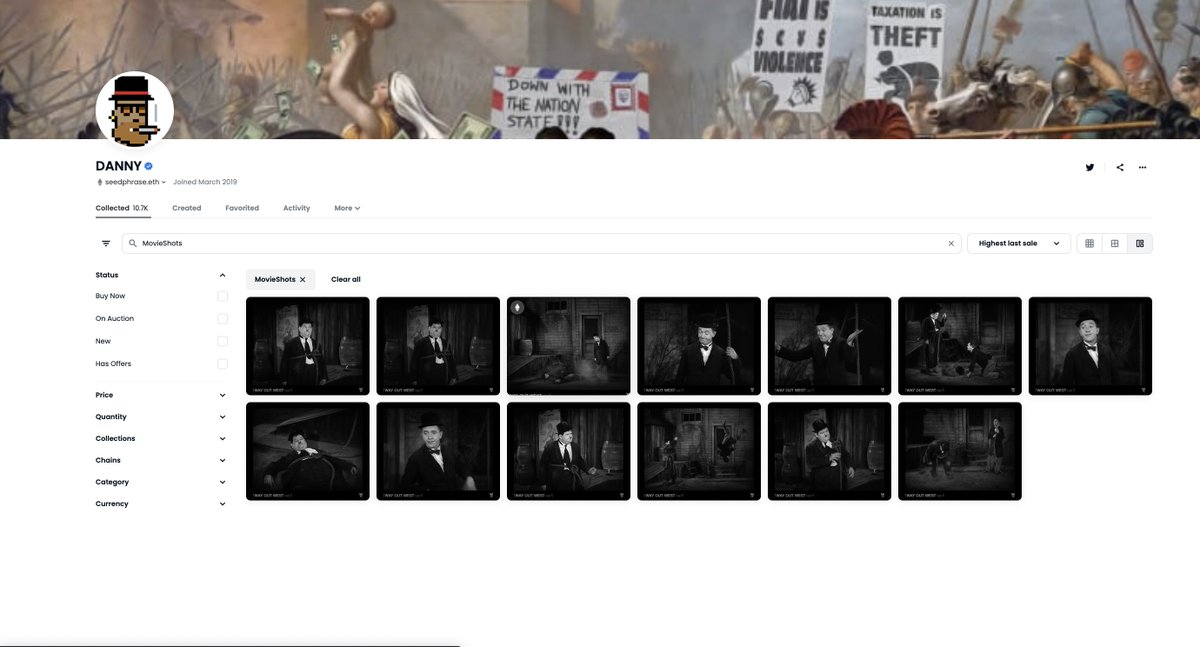 movieshots's tweet image. Holy shit! 

@seedphrase - One of the greatest collectors of all time just minted Laurel &amp;amp; Hardy MovieShots.

Historical movie NFTs in the most epic wallet.

Thank you &amp;amp; GM 🫡