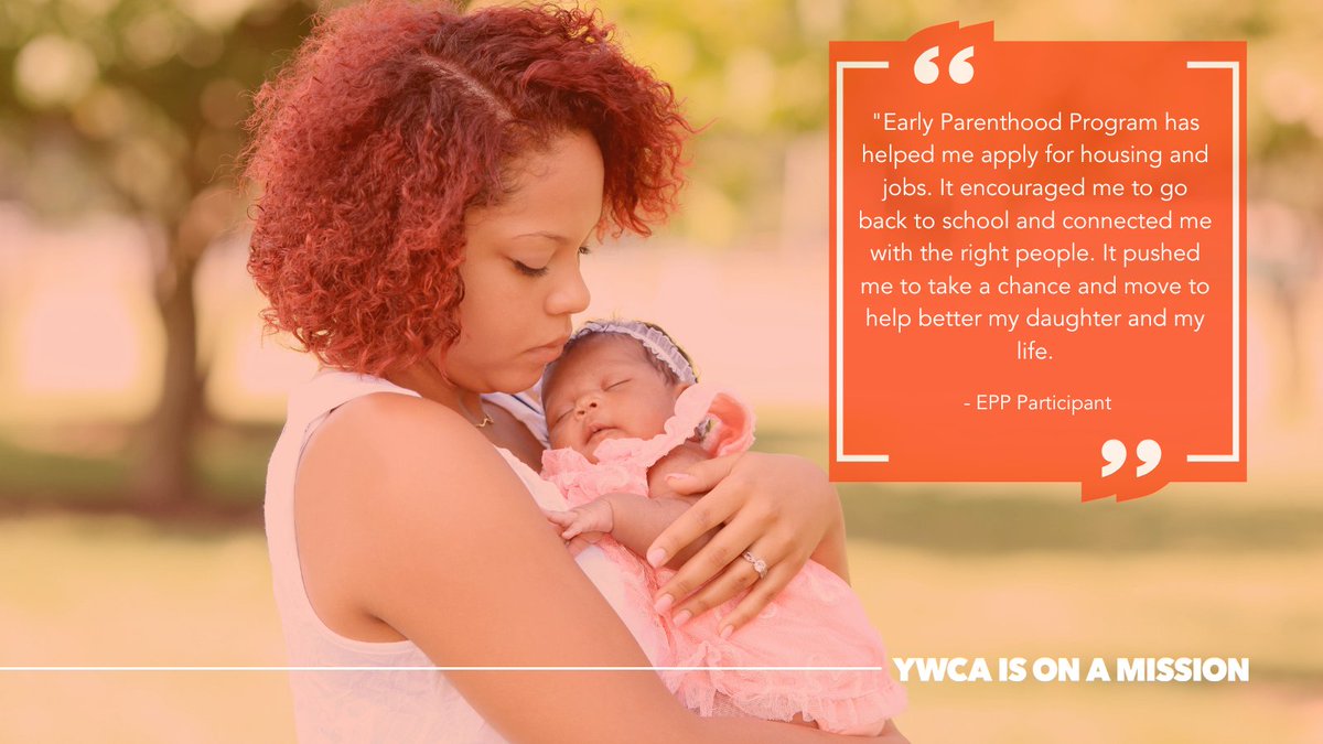 YWCA's Early Parenthood Program supports teen mothers to develop strong parenting skills to raise healthy and resilient children &amp; stay enrolled and graduate from school. 

This #GivingTuesday support our community outreach programs by making a donation ➡ bit.ly/3Fa6APi