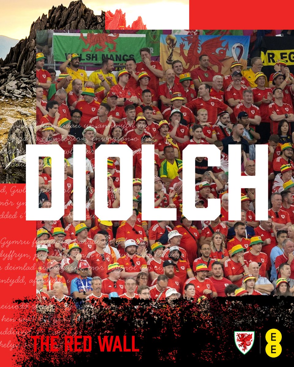 Cymru's tweet image. Y WAL GOCH.
THE RED WALL.
DIOLCH. 

#TogetherStronger