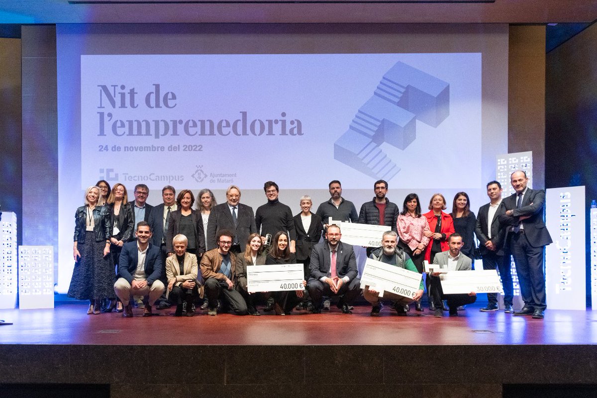 TecnoCampus's tweet photo. 📣 TW #Notícies | Els #PremisCreatic i #AntenaTrenLabMataro reconeixen set iniciatives emprenedores durant la #NitEmprenedoria22 🌙
Descobreix tot sobre els projectes guanyadors🏆⤵️
🔗https://t.co/jPFjoYeLhK https://t.co/6qSEgQ6vHk