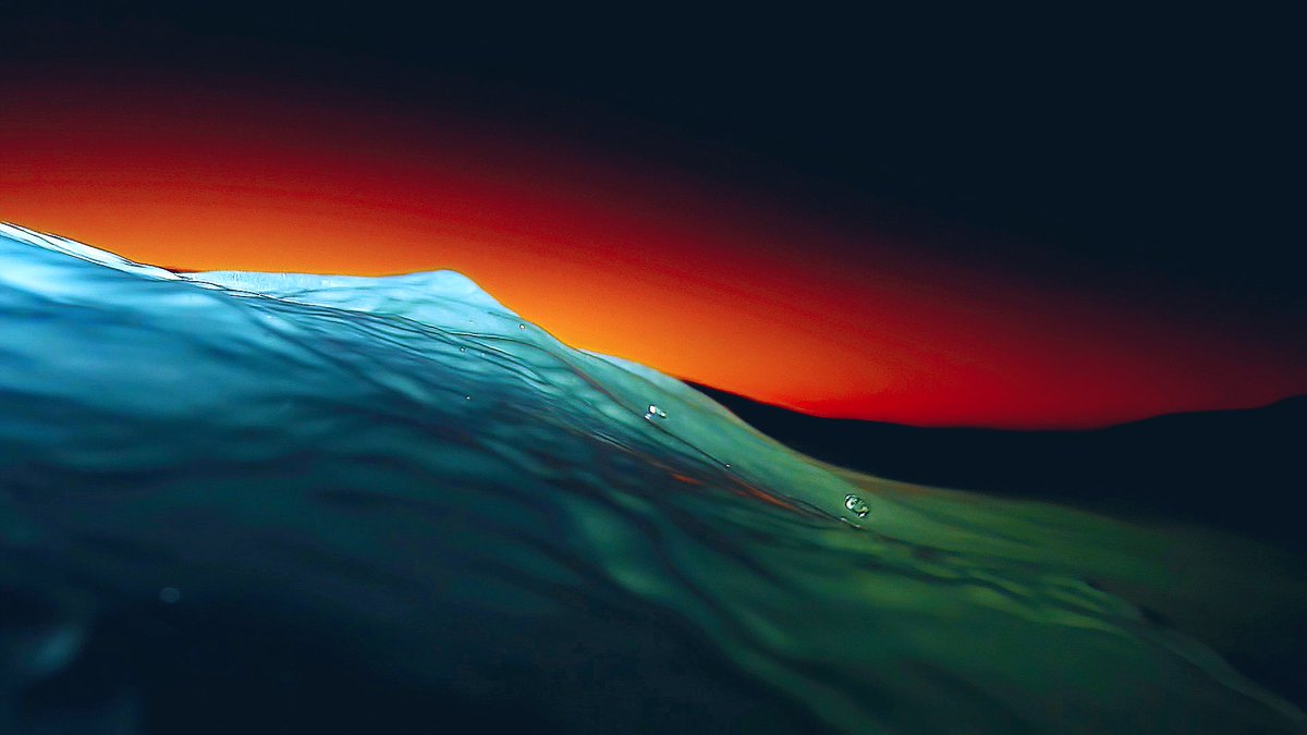 Sea + light 
Last night.