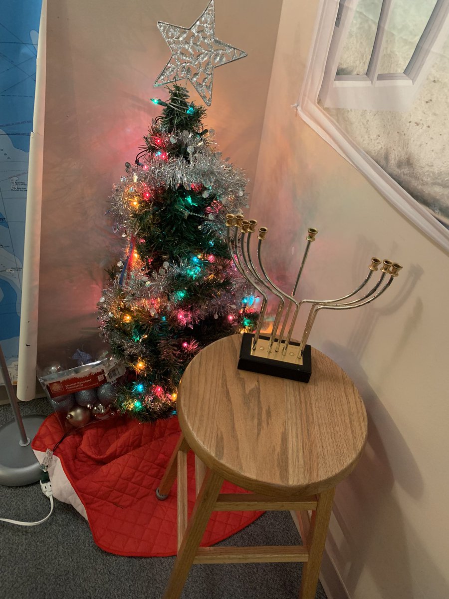 MsAlberty's tweet image. It’s starting to feel festive in my classroom!!