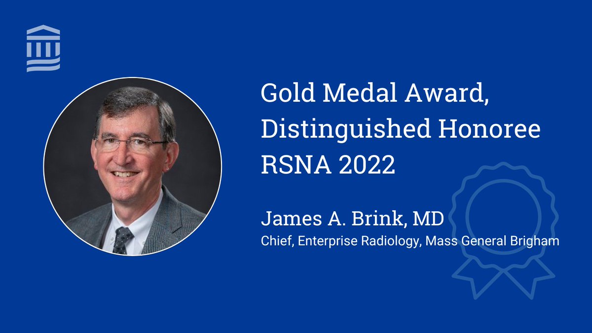 Brigham and Women's Radiology (@brighamrad) on Twitter photo Congratulations to <a href="/JimBrinkMD/">James Brink, MD</a>, Chief of Enterprise Radiology, <a href="/MassGenBrigham/">Mass General Brigham</a> on receiving the Gold Medal Award at this years <a href="/RSNA/">RSNA</a>! #RSNA2022 Congratulations to <a href="/JimBrinkMD/">James Brink, MD</a>, Chief of Enterprise Radiology, <a href="/MassGenBrigham/">Mass General Brigham</a> on receiving the Gold Medal Award at this years <a href="/RSNA/">RSNA</a>! #RSNA2022