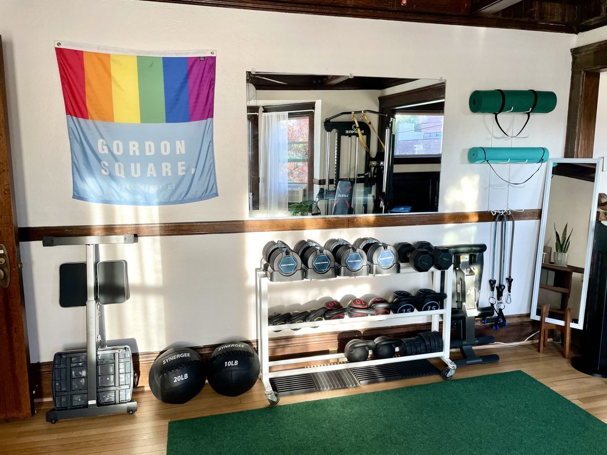 When surveying the landscape of Cleveland gyms, Josh Jones Forbes noticed a gap: “I realized that what was missing was a place that was affordable and affirming.” That’s why he brought <a href="/OutFitnessCo/">Out Fitness Collective</a> to the Detroit Shoreway neighborhood. 
thelandcle.org/stories/out-fi…