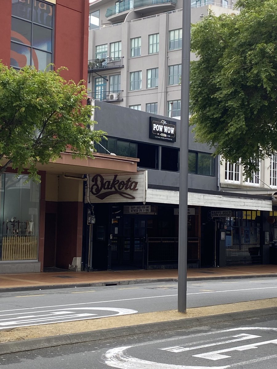 Walked by this place this morning. Dakota Powwow room bar. Wellington’s “iconic Wild West bar, bringing the yee-haws since 2013’. WTF?
