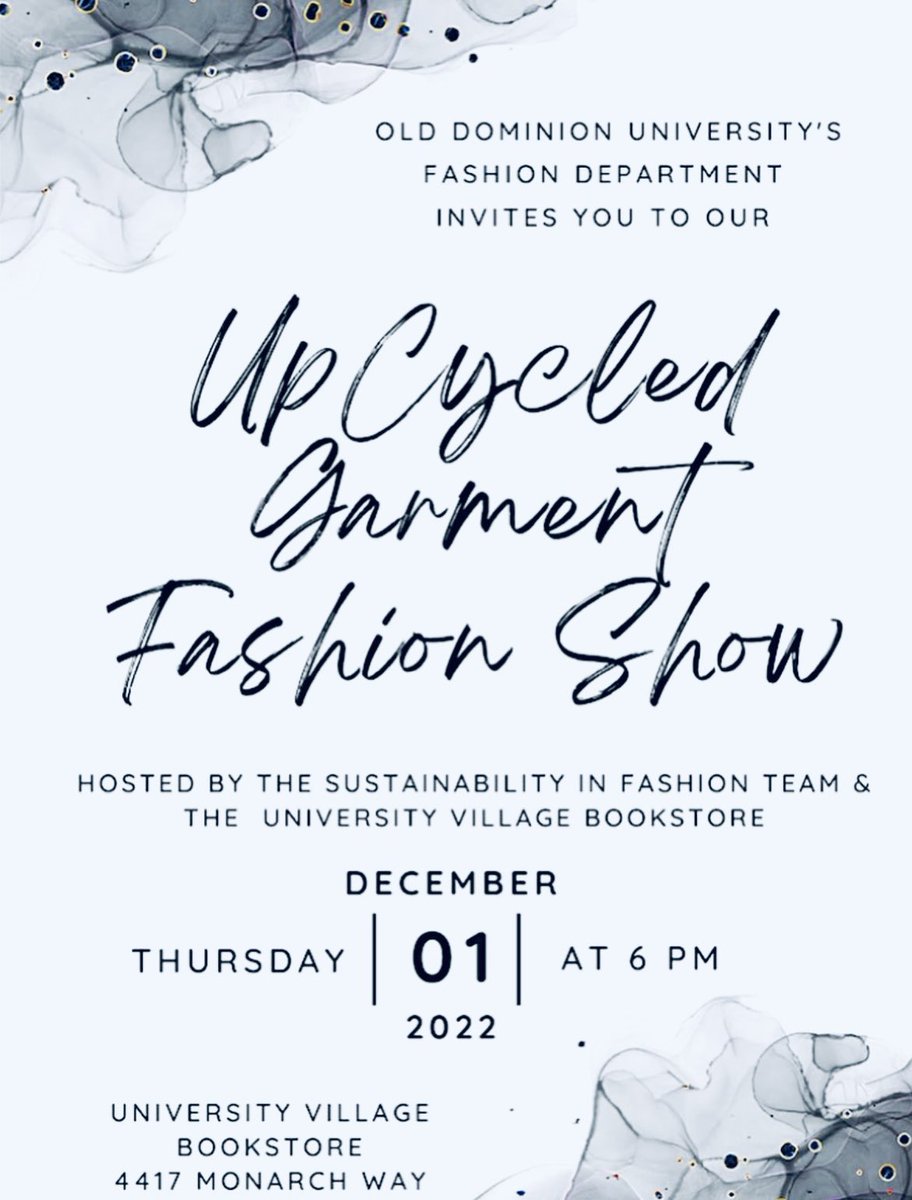 Join us for a Sustainable Design Showcase🌟to celebrate and appreciate the endless possibilities for the life of clothing in your closet.

👕👚👗🧥👕🦺
👖👖👠👢🩳👖