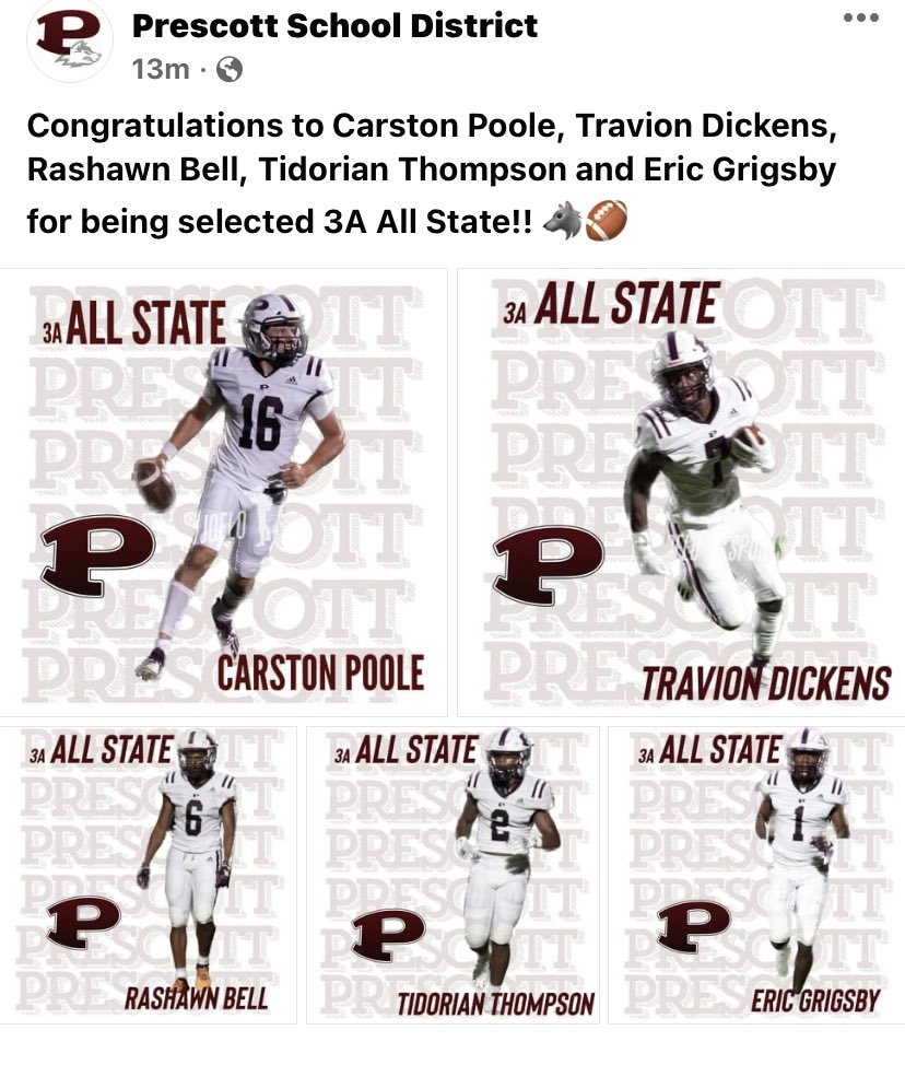 RashawnBell6's tweet photo. honored and privileged to be an All State FS🖤. @coachdwms @jpat1313 @tidorian2 @CoachBrianGlas1 @PrescottAthlet1 @RomeloBell2 #AGTG https://t.co/0AMaGACaqW