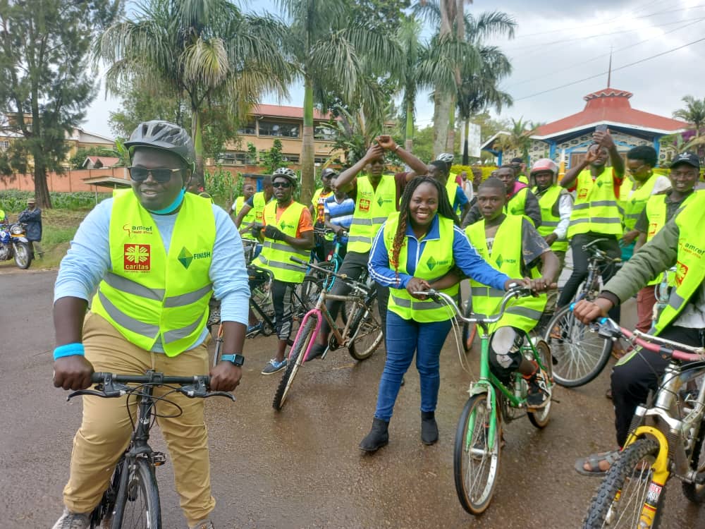 The Theme of this Activity was " Grab your bike and gravel for water, sanitation and hygiene". We visited the different sanitation systems constructed,  interviewed different stakeholders and noted down lots of interesting stories. It was an exciting experience.  One of its kind.