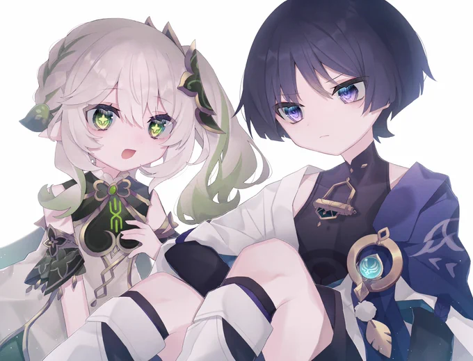ナヒーダちゃんと放浪者くん  #GenshinImpact #原神 