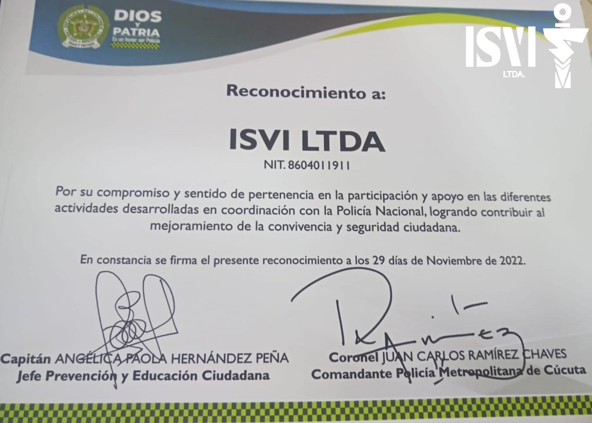 Celebración del día de la vigilancia y seguridad privada con la superintendencia en la ciudad de Cúcuta.

#isvi #seguridad #vigilancia #celebracion #diaespecial #cucuta #privada