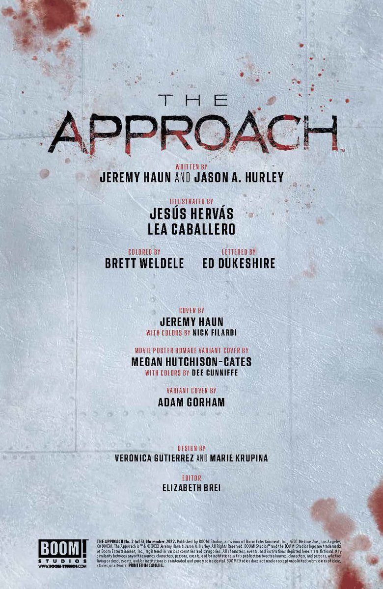 jeremy haun (@jerhaun) on Twitter photo THE APPROACH #2 comes in for a landing TOMORROW!
We left you hanging big time at the end of #1. Get ready for this issue, because things only get more intense!
W: <a href="/jerhaun/">jeremy haun</a> & <a href="/jasonahurley/">Jason A. Hurley</a>
A: <a href="/chushervas/">Chus Hervás</a> & <a href="/leacaballero/">LEA CABALLERO</a>
C: <a href="/BrettWeldele/">Brett Weldele</a>
L: <a href="/eDukeDW/">Ed Dukeshire</a>
C1: <a href="/jerhaun/">jeremy haun</a> w/ <a href="/nickfil/">Νικος Φιλιοπουλος</a> THE APPROACH #2 comes in for a landing TOMORROW!
We left you hanging big time at the end of #1. Get ready for this issue, because things only get more intense!
W: <a href="/jerhaun/">jeremy haun</a> & <a href="/jasonahurley/">Jason A. Hurley</a>
A: <a href="/chushervas/">Chus Hervás</a> & <a href="/leacaballero/">LEA CABALLERO</a>
C: <a href="/BrettWeldele/">Brett Weldele</a>
L: <a href="/eDukeDW/">Ed Dukeshire</a>
C1: <a href="/jerhaun/">jeremy haun</a> w/ <a href="/nickfil/">Νικος Φιλιοπουλος</a>