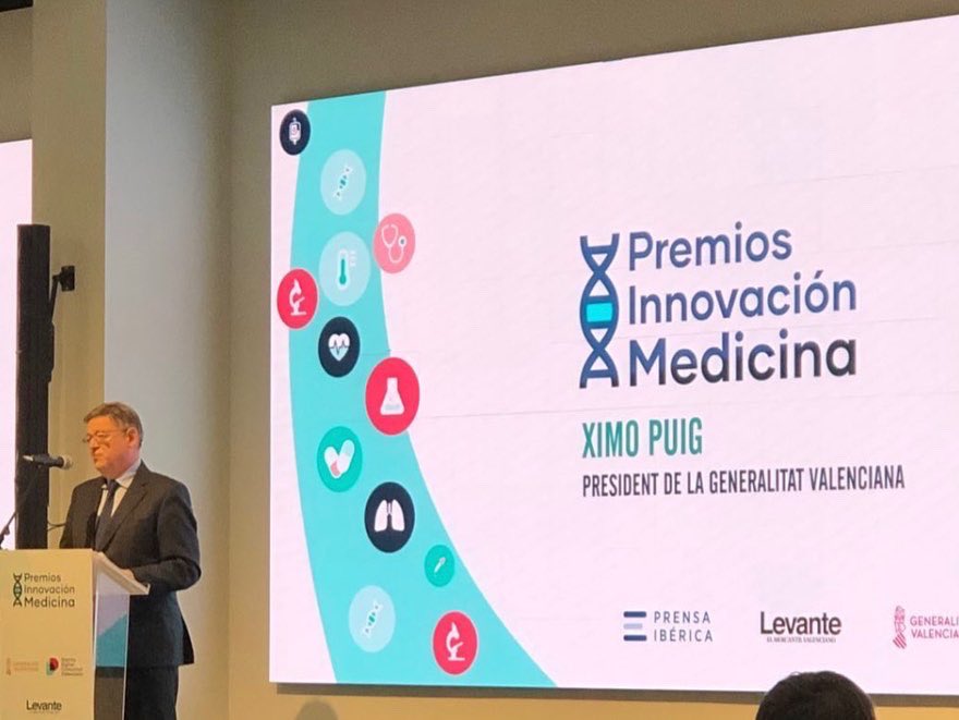 GroupAthenea's tweet photo. 🏆 @levante_emv ha celebrado esta noche la entrega de los Premios @PrensaIberica a la Innovación en la Medicina.

📍 El equipo de @GroupAthenea ha estado presente en la gala, donde también han acudido el presidente de la Generalitat, @ximopuig. 

#health #salud https://t.co/USuUxD72Yc